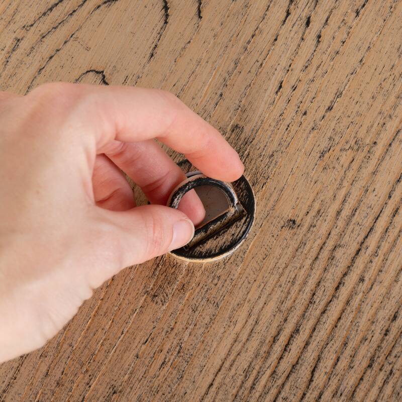 Thatcher Driftwood Round Aluminum LPG Fire Pit - N/A