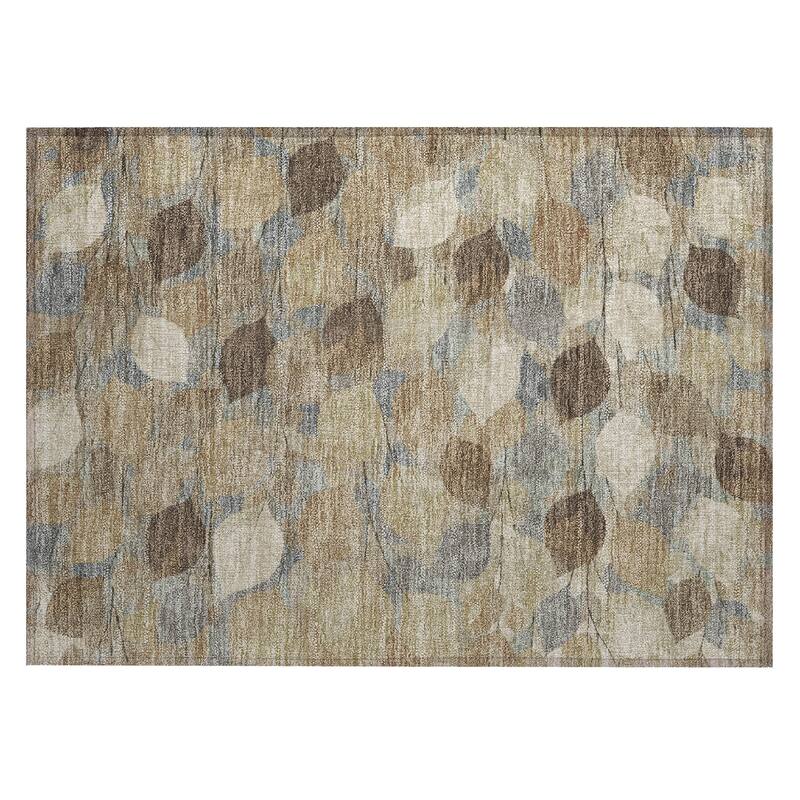 Machine Washable Indoor/ Outdoor Floral Mila Chantille Rug