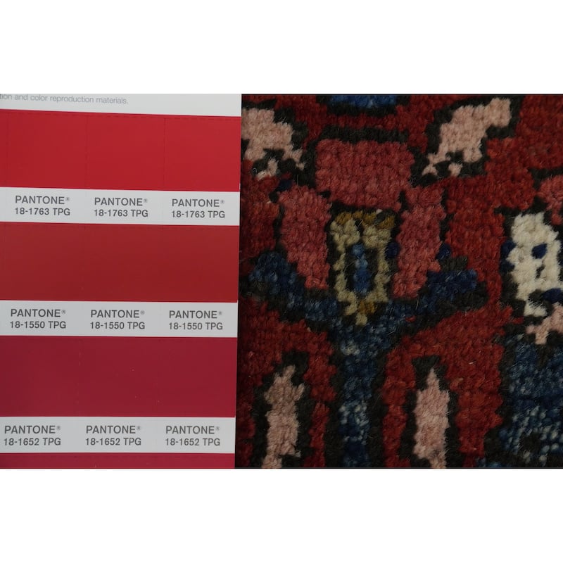 Hand Knotted Oriental 100% Wool Carpet Traditional All-Over Oranges & Rust Heriz Area Rug - 11' 4'' X 8' 11''
