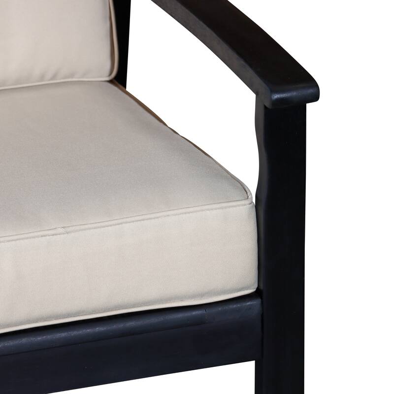 DTY Outdoor Living Longs Peak Eucalyptus Loveseat with Cushions