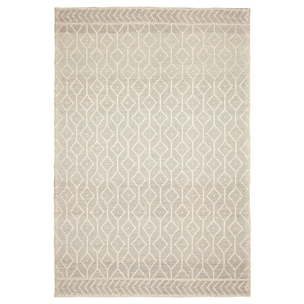 ECARPETGALLERY Braid weave Sienna Cream Wool Rug - 6'0 x 9'3