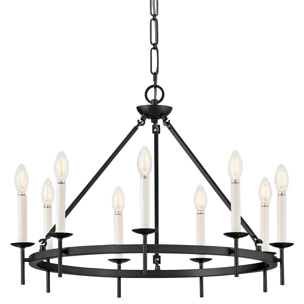 Hinkley Lighting 47475 Copley 9 Light 28" Wide Taper Candle Style