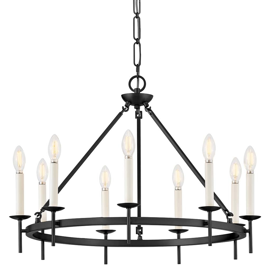 Hinkley Lighting 47475 Copley 9 Light 28" Wide Taper Candle Style
