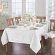 Caiden Elegance Damask Tablecloth - 52"x70" - White