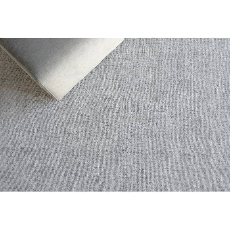 Exquisite Rugs Poliforma Handmade Handloomed Polyester Light Beige Area Rug
