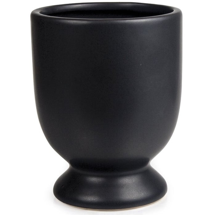 Matte Black Pedestal Planter