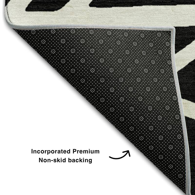 Premium Washable Super Soft Contemporary Harvey Mayfield Rug