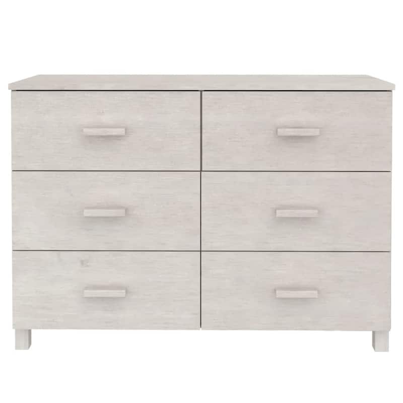 vidaXL Sideboard Buffet Console Cabinet with Storage HAMAR Solid Wood Pine - 44.5" x 15.7" x 31.5"