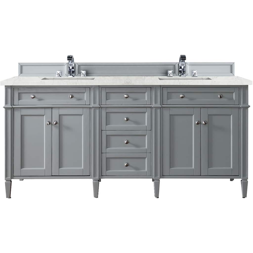 James Martin Vanities 650-V72-FEJP Brittany 72" Free Standing Double