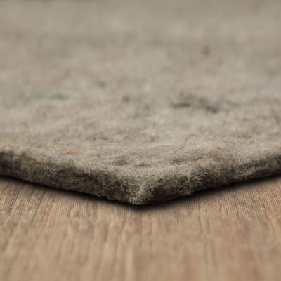 Mohawk Home Felt Rug Pad 3/8" Inch Thick Plush Comfort Cushion - Grey