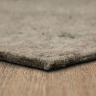 Mohawk Home Felt Rug Pad 3/8" Inch Thick Plush Comfort Cushion - Grey