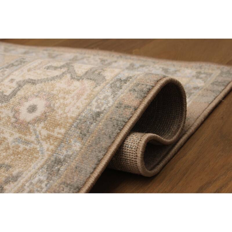 ECARPETGALLERY Machine Woven Ashby Tan Area Rug