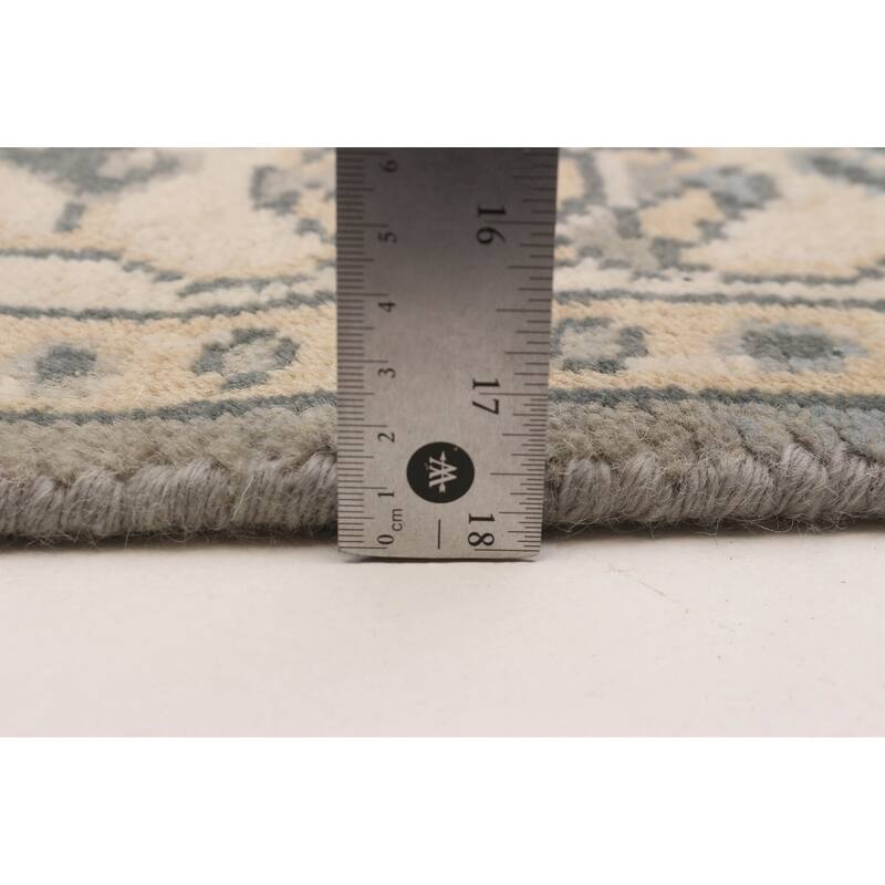 ECARPETGALLERY Hand-knotted Royal Oushak Grey Wool Rug - 4'1 x 5'10