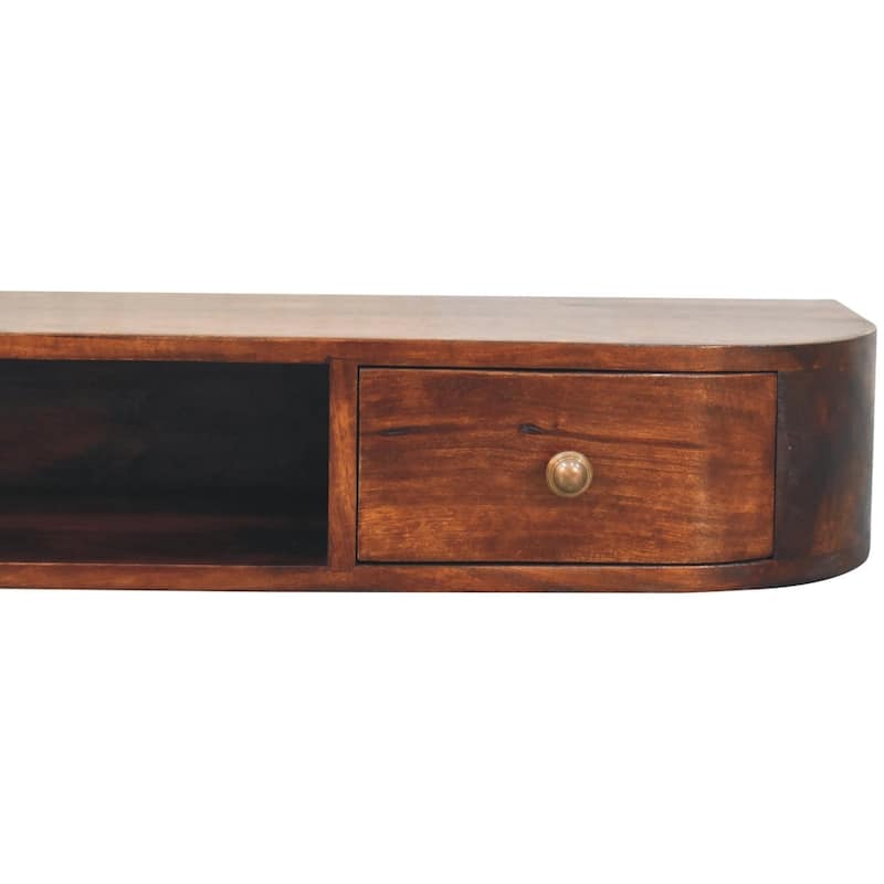 Artisan Furniture Solid Wood Lunar 2 Drawer Floating Console