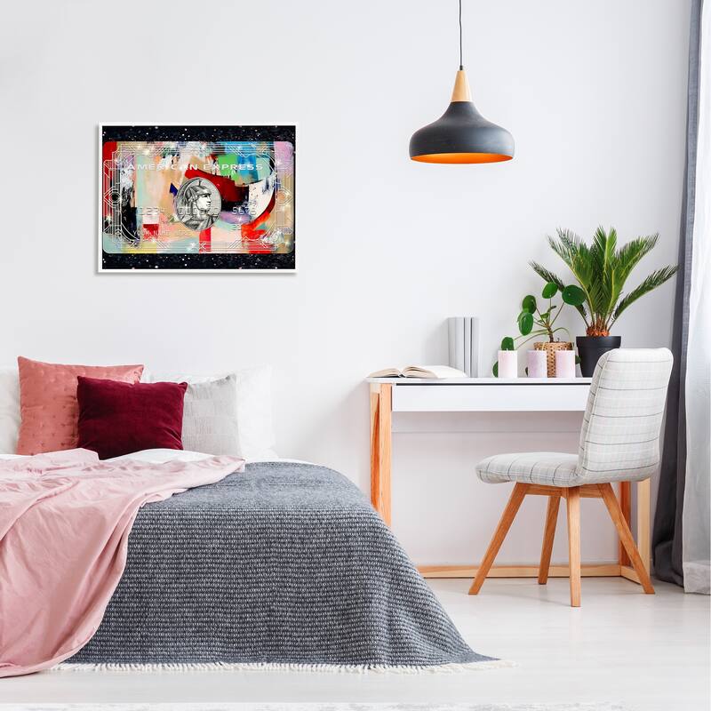 Stupell Credit Card on Framed Giclee Art Design by Ziwei Li