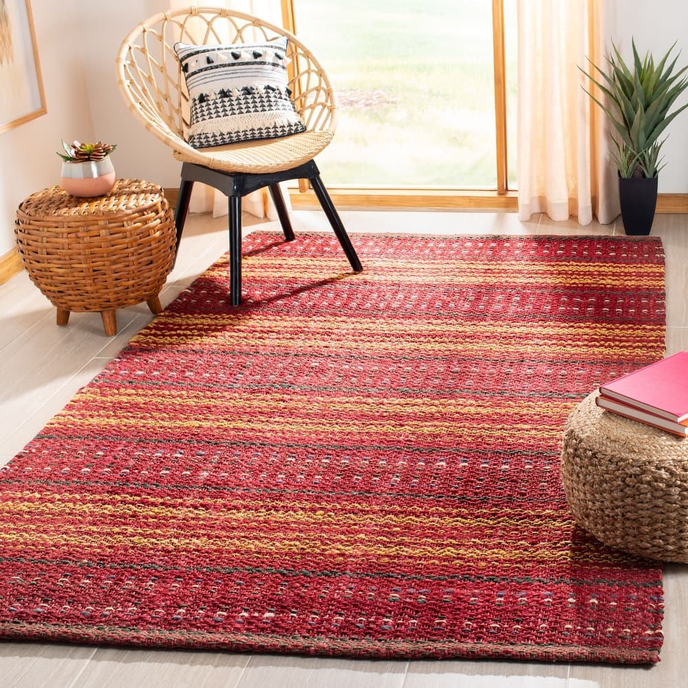 SAFAVIEH Handmade Natural Fiber Alyvia Stripe Jute Rug