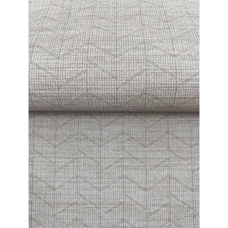 Warner Magnitude Pewter Chevron Wallpaper