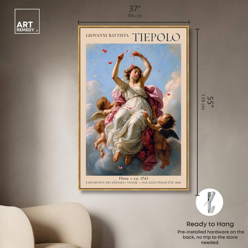 Flora in the Venetian Sky Canvas by Art Remedy