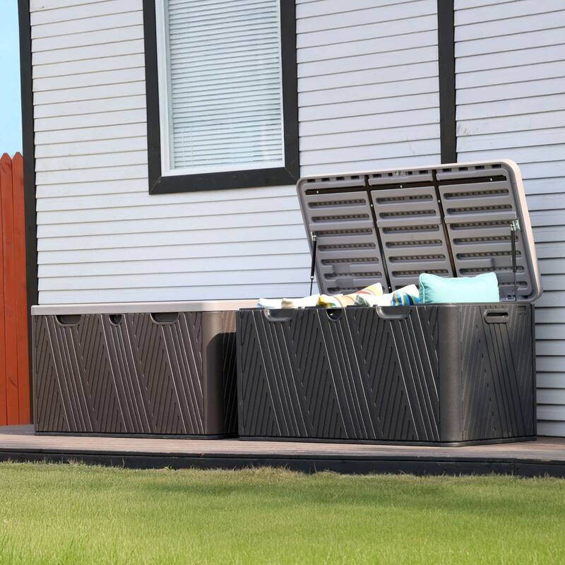 Aoodor Outdoor Lockable Storage Deck Box - 85 Gallon