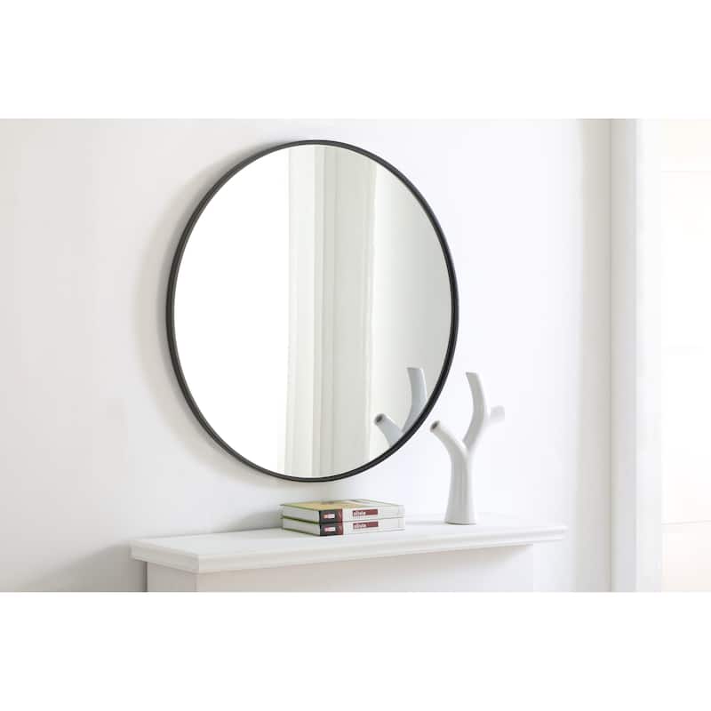 Elegant Lighting Eternity 32" Diameter Circular Metal Framed Wall