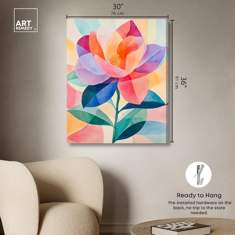 Ail Geofloral II Canvas by Art Remedy, Gallery Wrapped