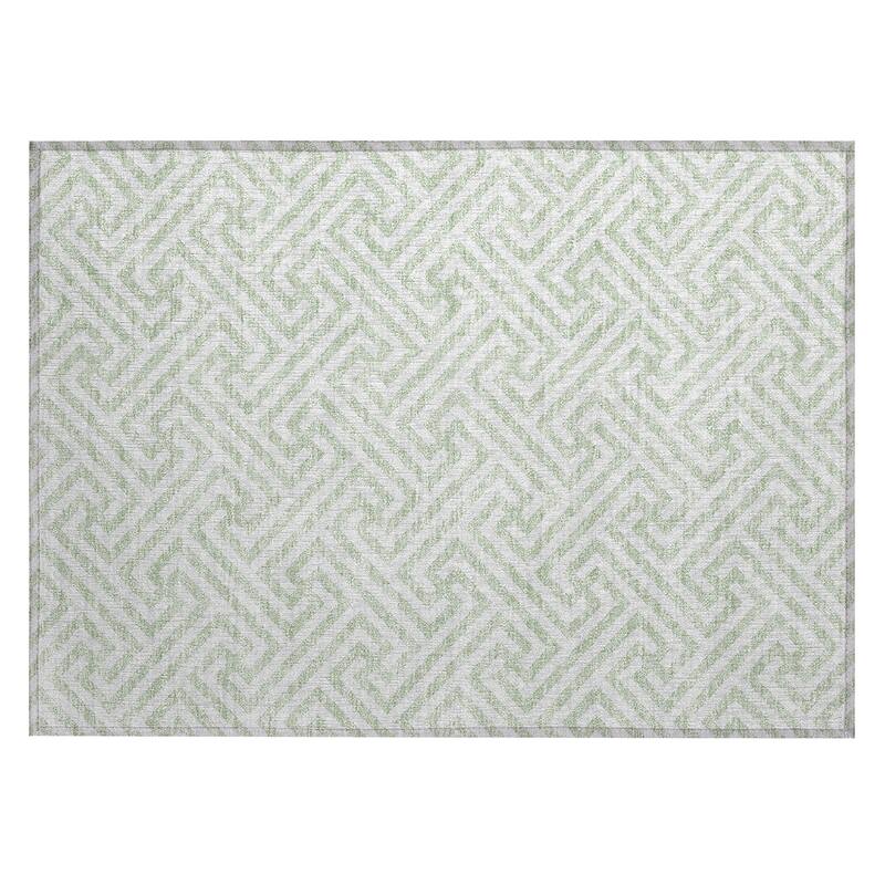 Machine Washable Indoor/ Outdoor Chantille Geo Modern Rug