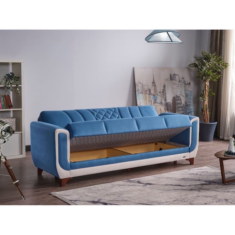 Dizza 91.7" Fabric Convertible Sleeper Sofa