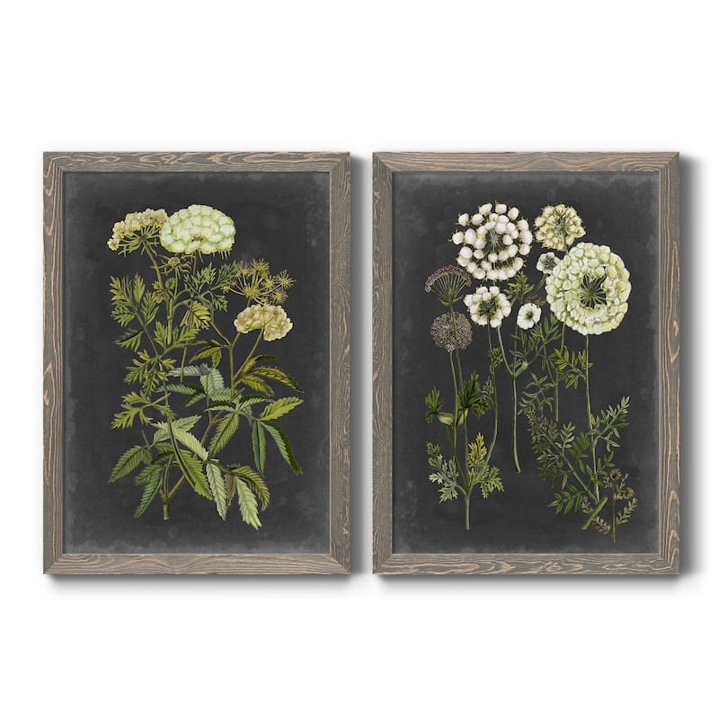 Bookplate Floral I Premium Framed Canvas - Ready to Hang - Multi-Color - 23.5x31.5 - Grey