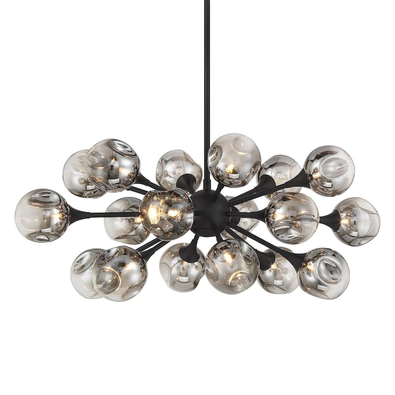 Savoy House 1-7935-18 Matisse 18 Light 21" Wide Sputnik Chandelier - Matte Black
