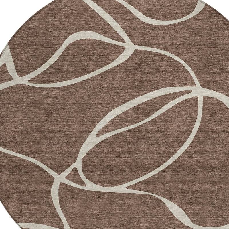 HomeRoots Abstract Transitional Rectangle Outdoor Rug