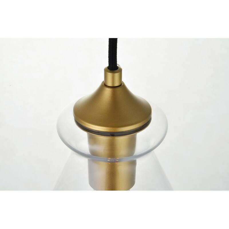 1-Light 8 inch Pendant with Clear Glass