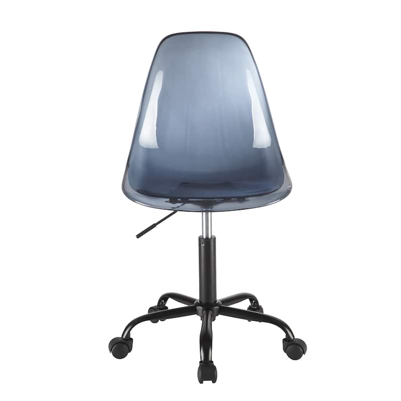 Urban Lifestyle Armless Acrylic Rolling Adjustable Office Chair