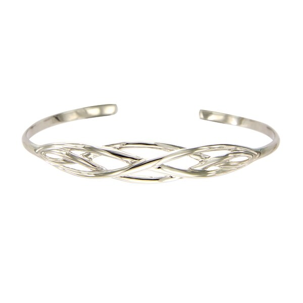 love knot bangle bracelet sterling silver
