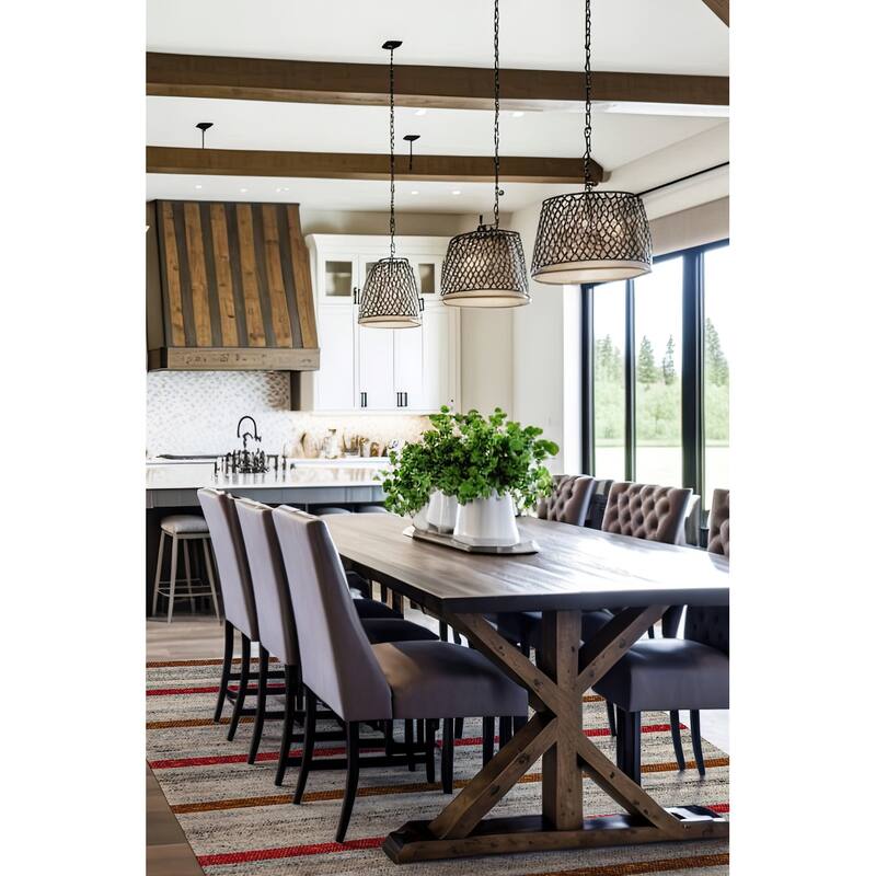 ECARPETGALLERY Braid weave Sienna Grey Wool Rug - 5'1 x 8'1