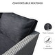preview thumbnail 9 of 28, 3 Piece Patio Conversation Sets Outdoor Couch Patio Furniture Sectional Wicker Sofa Set