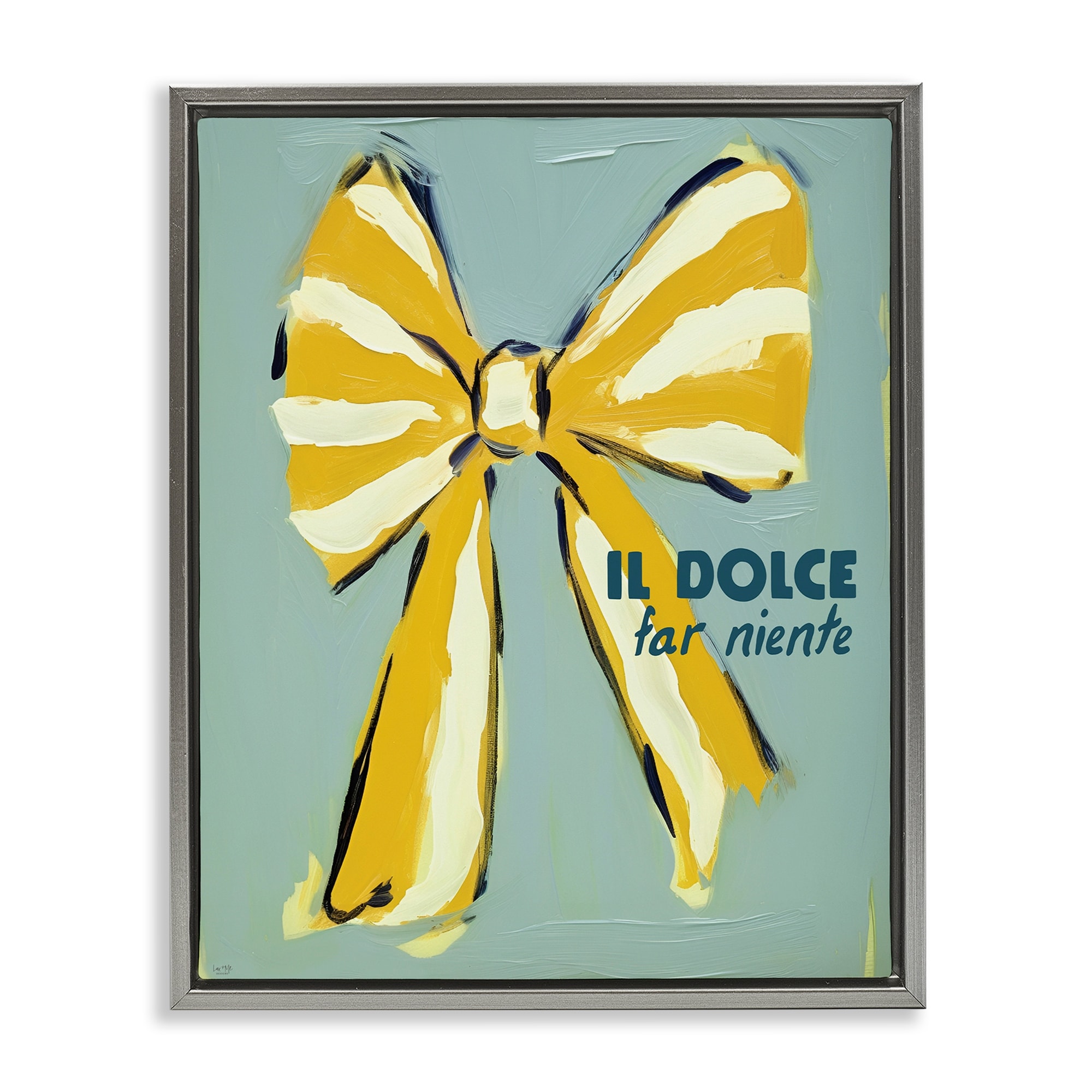 Stupell Relaxing Italian Phrase Framed Floater Canvas Wall Art Design By Lux + Me Designs