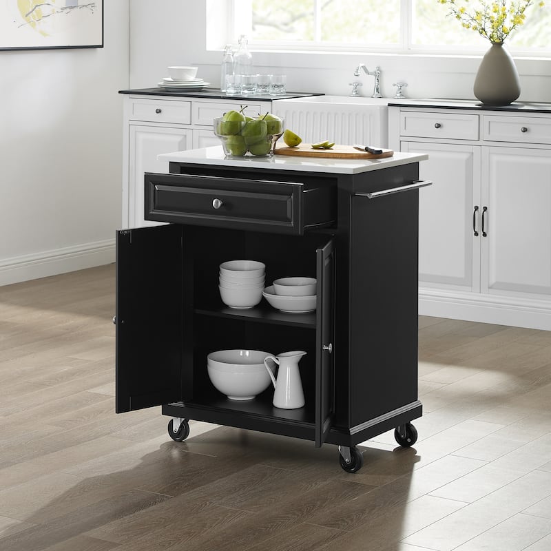 Crosley Portable Granite Top Kitchen Cart - 31"W x 18"D x 35.5"H
