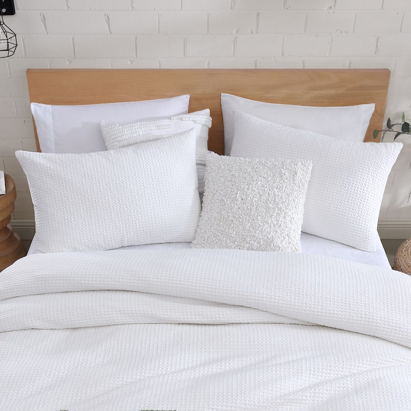 DKNY Modern Waffle 3-pc Comforter Set
