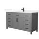 Option Dark Gray / White Quartz Top / Matte Black