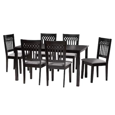 Genesis Modern styled Fabric and Wood Dining Set