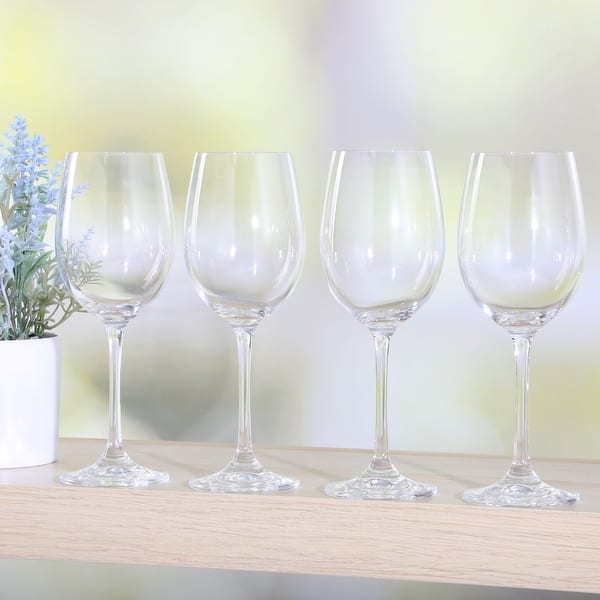 Martha Stewart Vivica 13 OZ Stemmed 4 Pack White Wine Glass Set - Bed Bath  & Beyond - 40879246