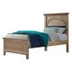 preview thumbnail 3 of 1, Leland Traditional Wood Complete Twin Bed, Sandwash Gray