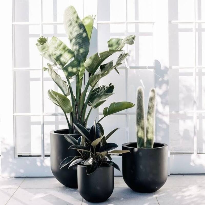 DreamPatio Santa Rosa Fiberstone Planter for Indoor/Outdoor