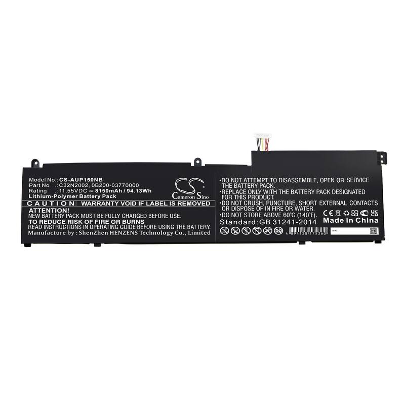 Battery for Asus ZenBook Flip 15 UX535 UX564EH UX564PH 0B200-03770000 C32N2002 - Black