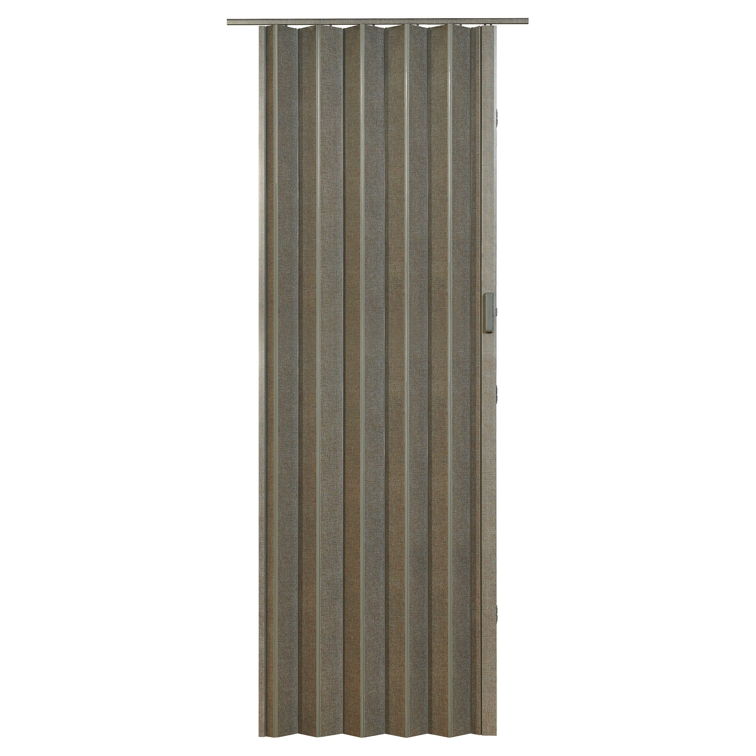 Spectrum Elite Grey Linen PVC Folding Closet Door Accordion Door 48 x 96