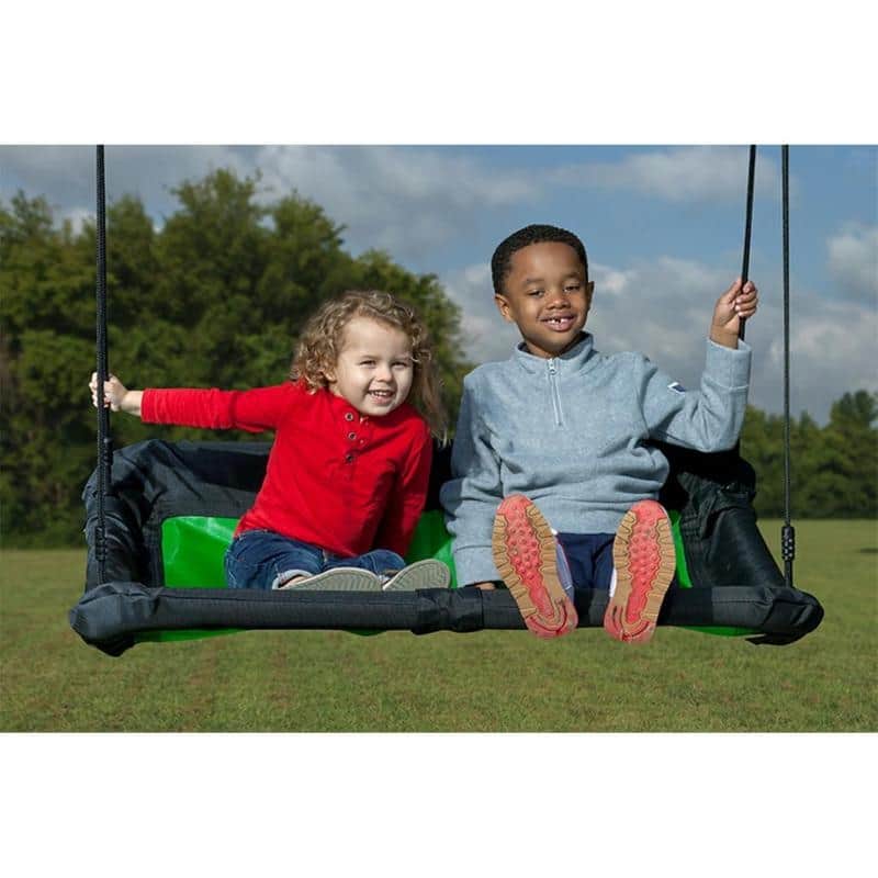 Playset Platform Swing, Easy Assembly, 300lb Capacity, UV Tested - 43.31" L x 34.8" W - Green