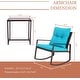 preview thumbnail 31 of 44, Pheap Outdoor 3-piece Rocking Wicker Bistro Set by Havenside Home