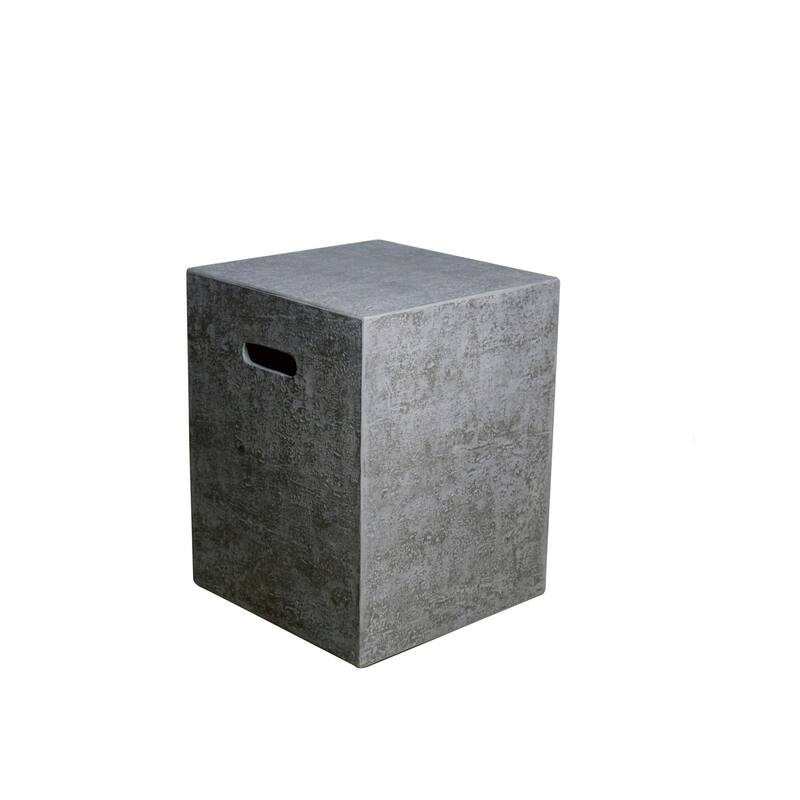 Elementi 20 in. H Light Grey Concrete Propane Tank Cover - Grey