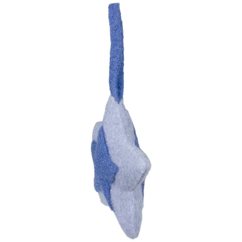 6.25" Shades of Felt Star Christmas Ornament