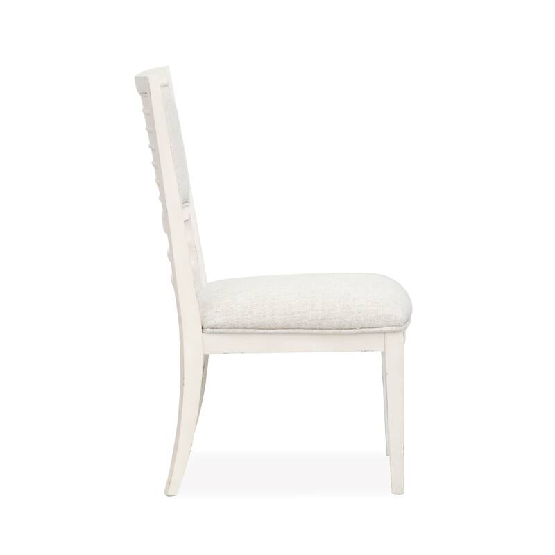 Salt Life Home Echo Isles Sea Pearl And Driftwood Upholstered Side Chair Two Pack - 20.13''W x 25.13''D x 38''H